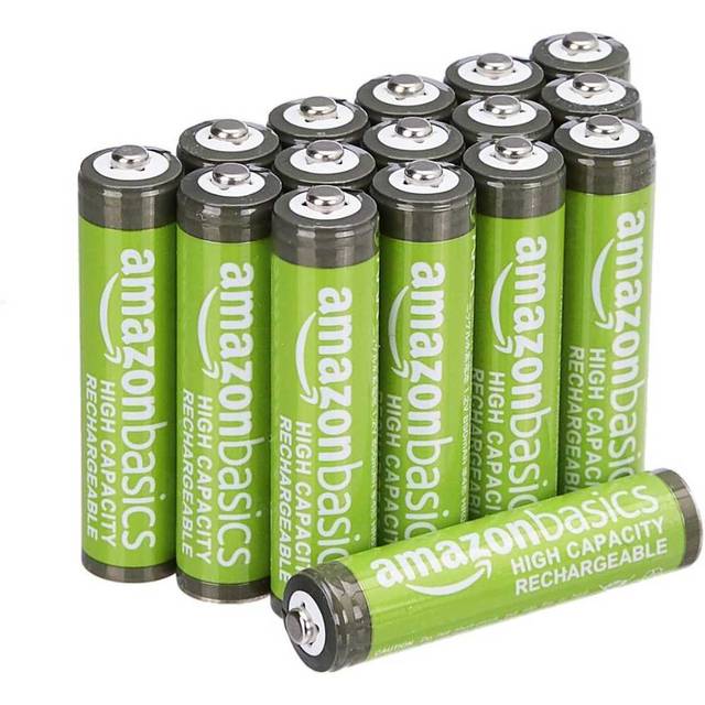 16-Pack Amazon Basics Rechargeable AAA Batteries (850 mAh)