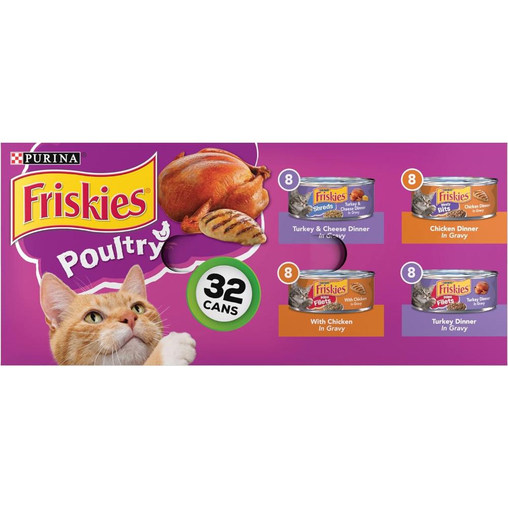 40-Pack Purina Friskies Gravy Canned Wet Cat Food, 5.5 oz. (Surfin’ and Turfin’ Prime Filets)