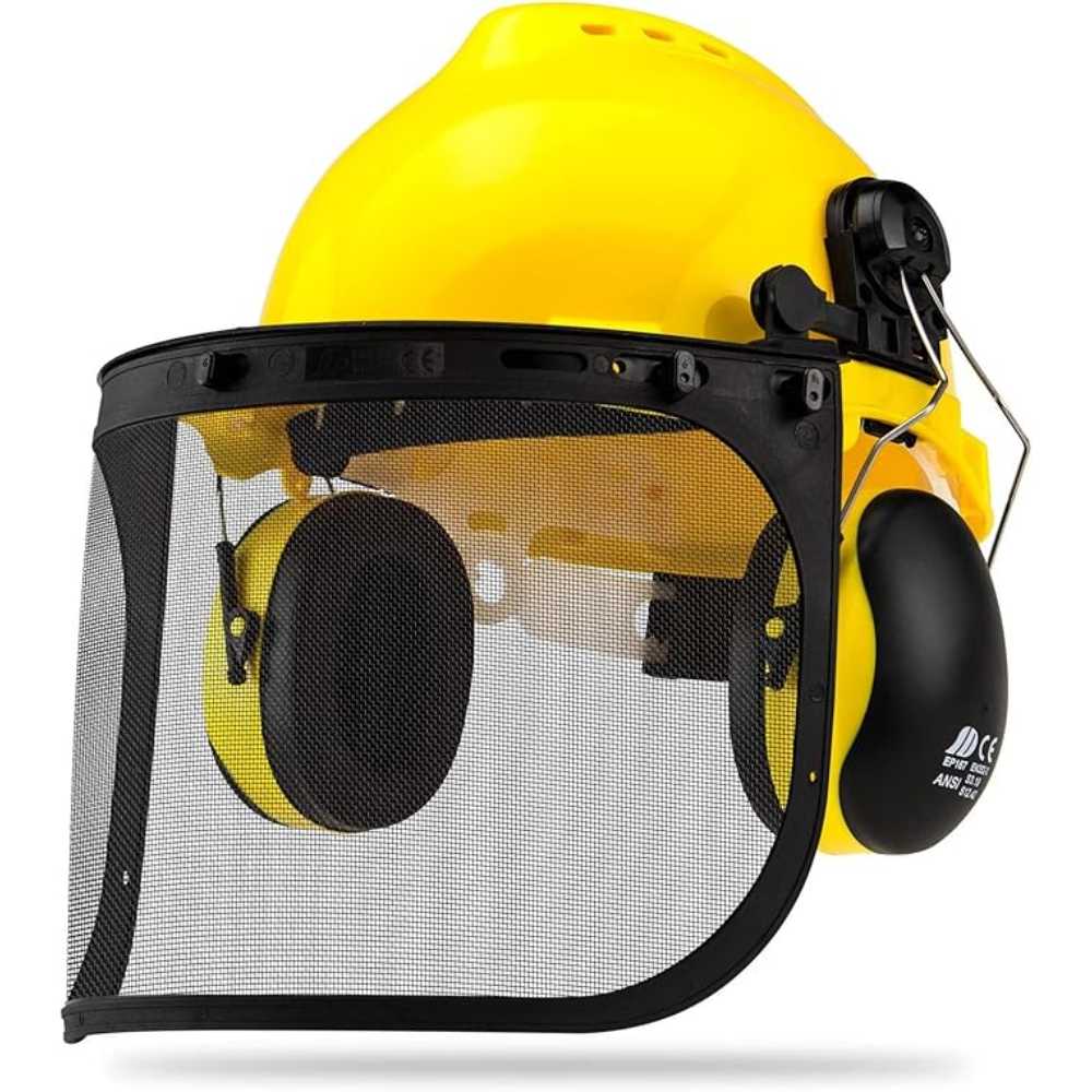 NEIKO Forestry Helmet w/ 2x Face Shields & Earmuffs