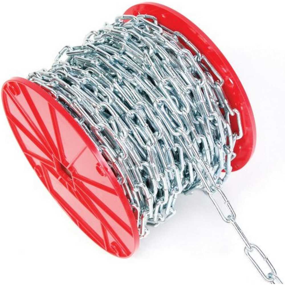 Koch Zinc Plated Coil Straight Chain (2/0 x 100')