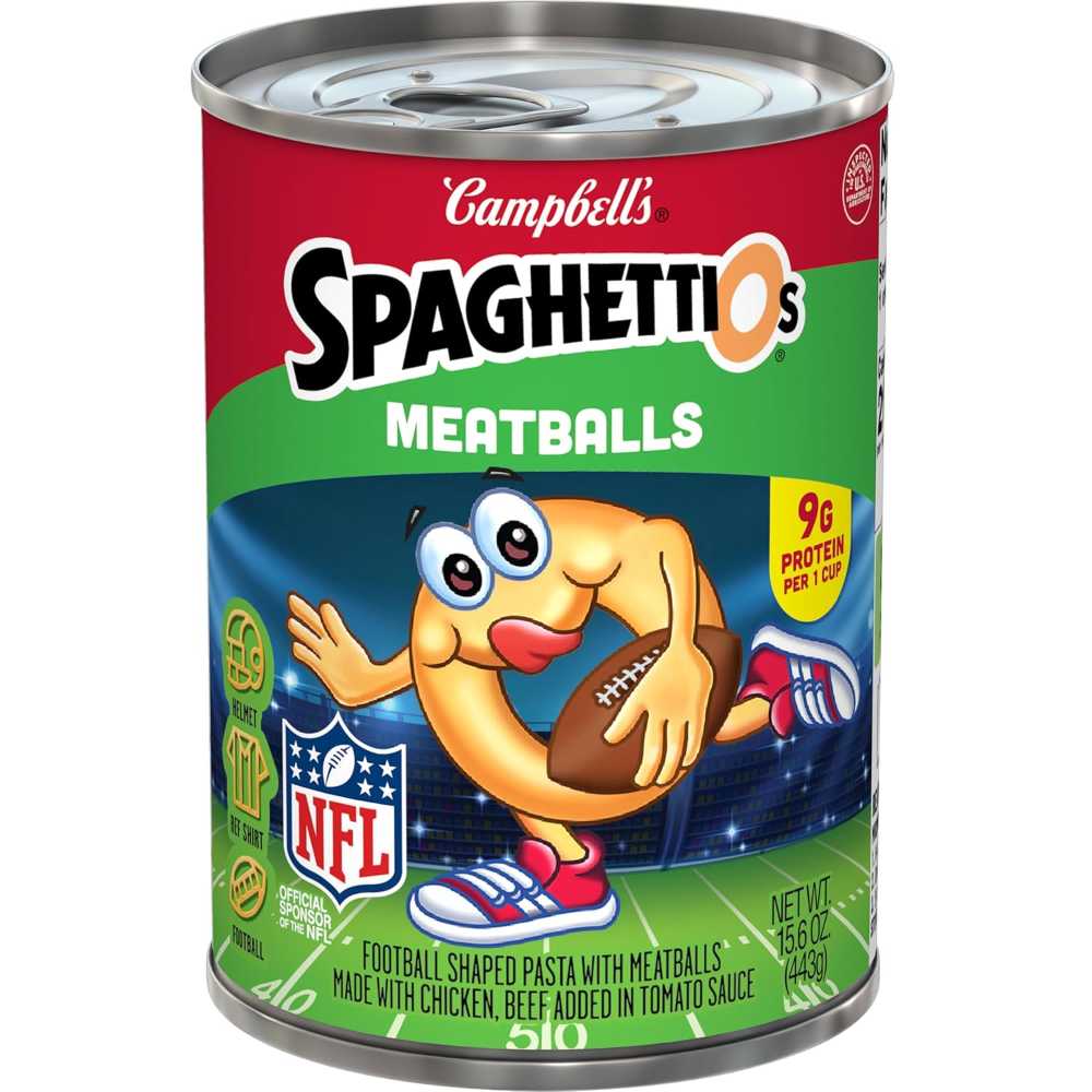 SpaghettiOs Canned Pasta w/ Meatballs, 15.6 oz.