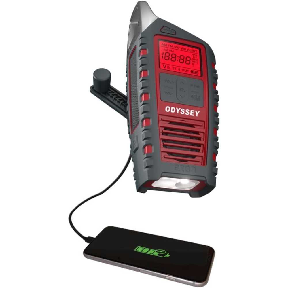 Eton Odyssey Solar Hand Crank Rechargeable NOAA Emergency Radio