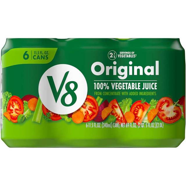6-Pack V8 Original 100% Vegetable Juice, 11.5 oz.