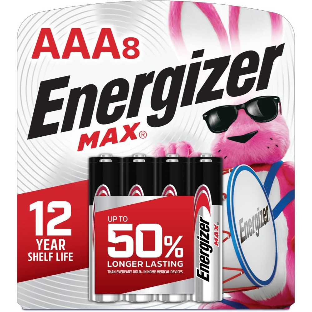 8-Pack Energizer Max AAA Batteries