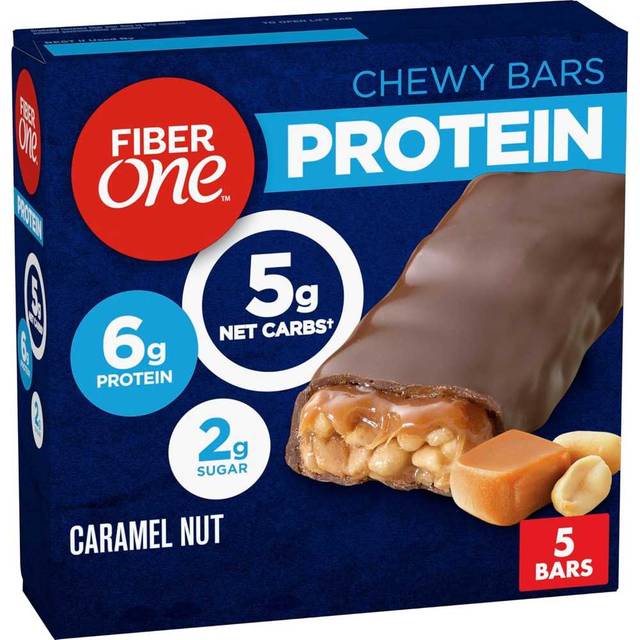 5-Pack Fiber One Chewy Protein Bars (Caramel Nut)