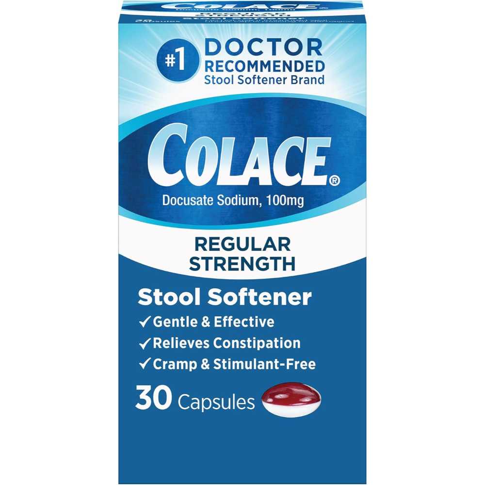 30-Pack Colace Regular Strength Stool Softener