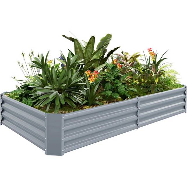 Land Guard Galvanized Raised Garden Bed (6' x 3' x 1')