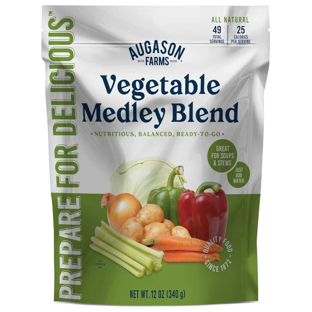 Augason Farms Vegetable Medley Blend Resealable Pouch