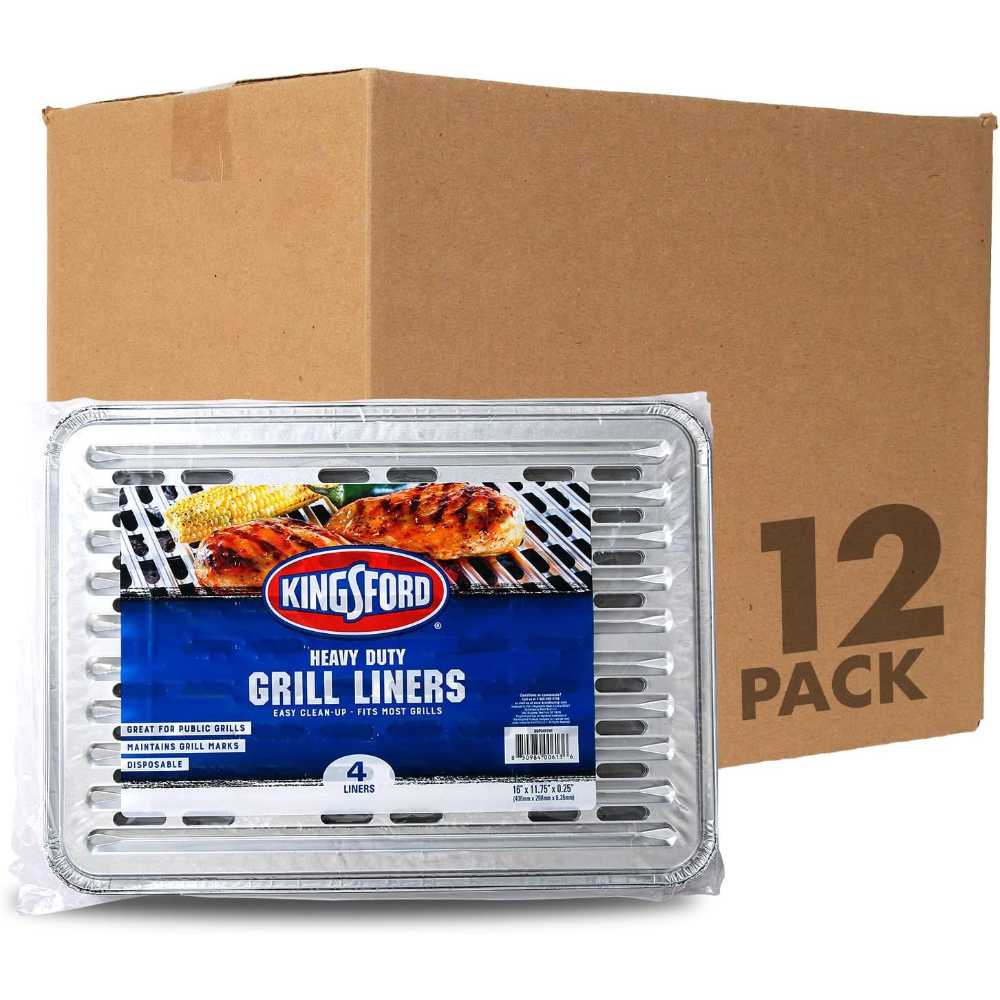 48-Pack Kingsford Heavy Duty Aluminum Grill Liners (16" x 11.75")