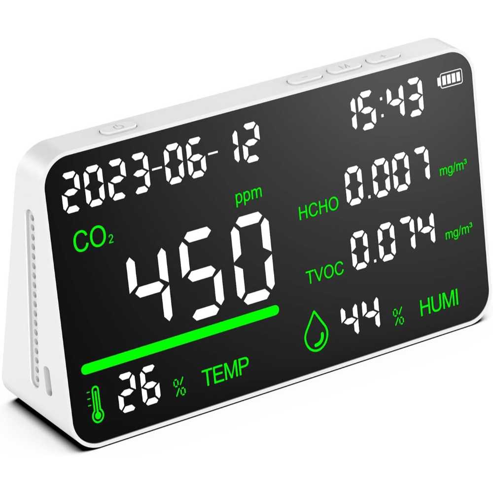 CIS 7-in-1 USB-C Rechargeable Air Quality Monitor