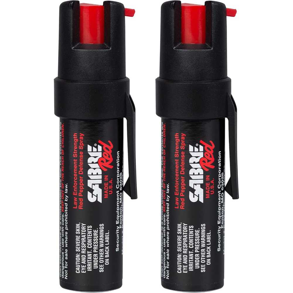 2-Pack SABRE RED Compact Pepper Spray