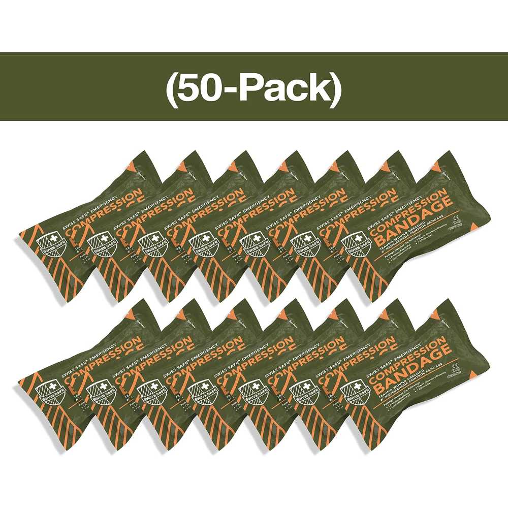 50-Pack Swiss Safe 6" Israeli Bandages