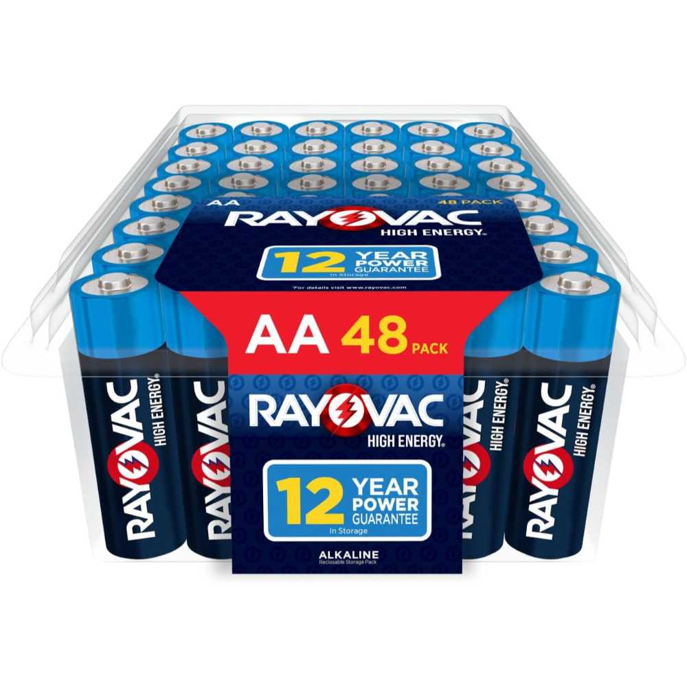 48-Pack Rayovac High Energy AA Batteries
