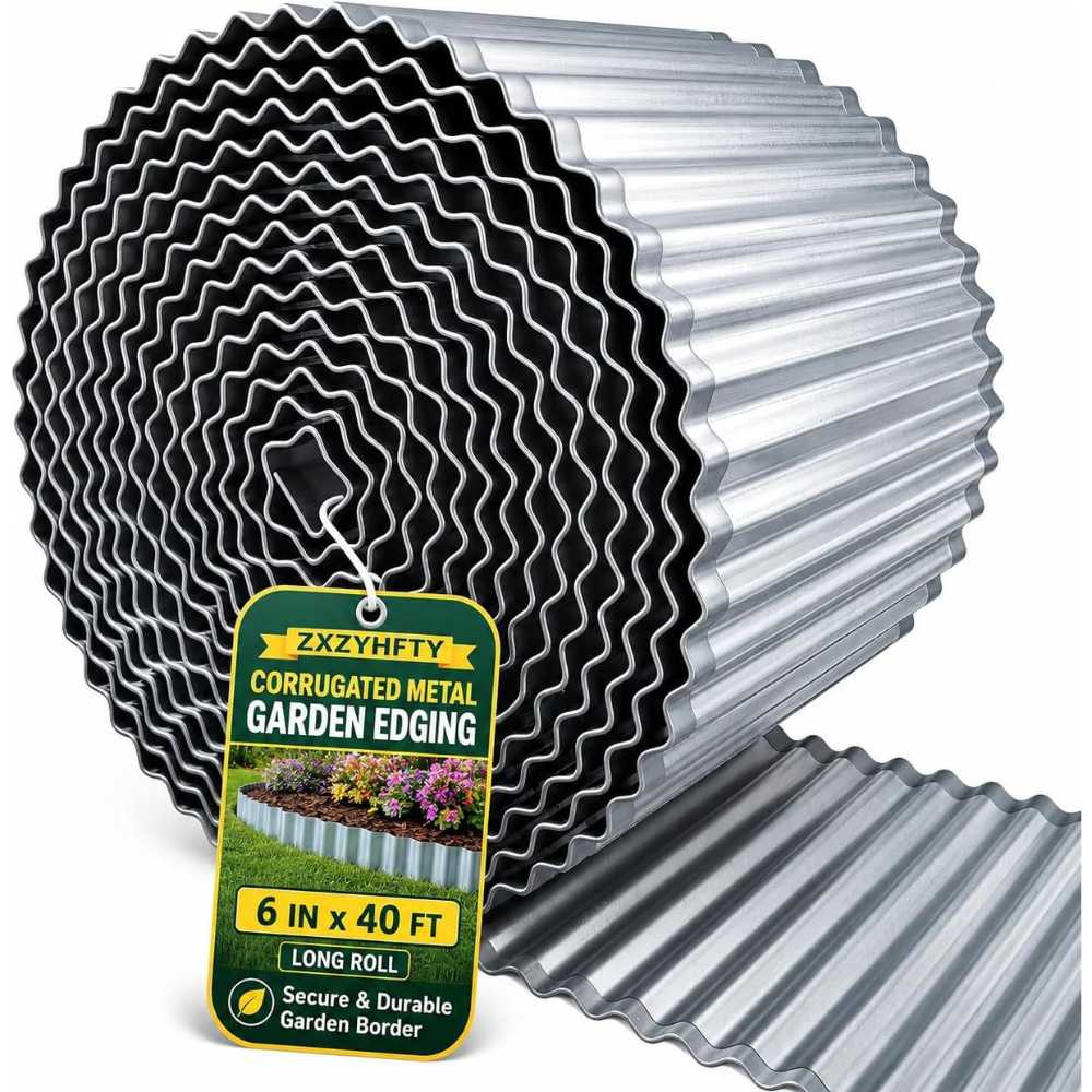 Corrugated Metal Garden Edging (6" x 40')