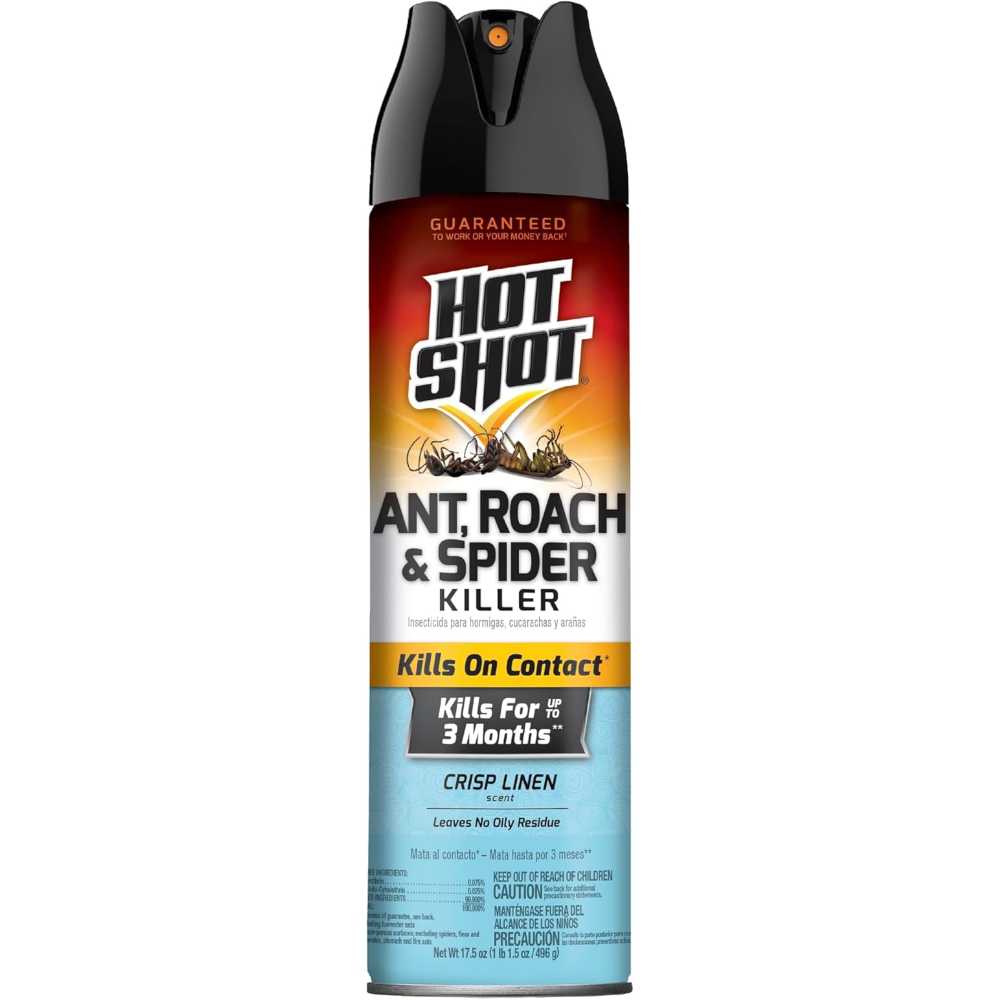 Hot Shot Ant, Roach & Spider Killer, 17.5 oz.