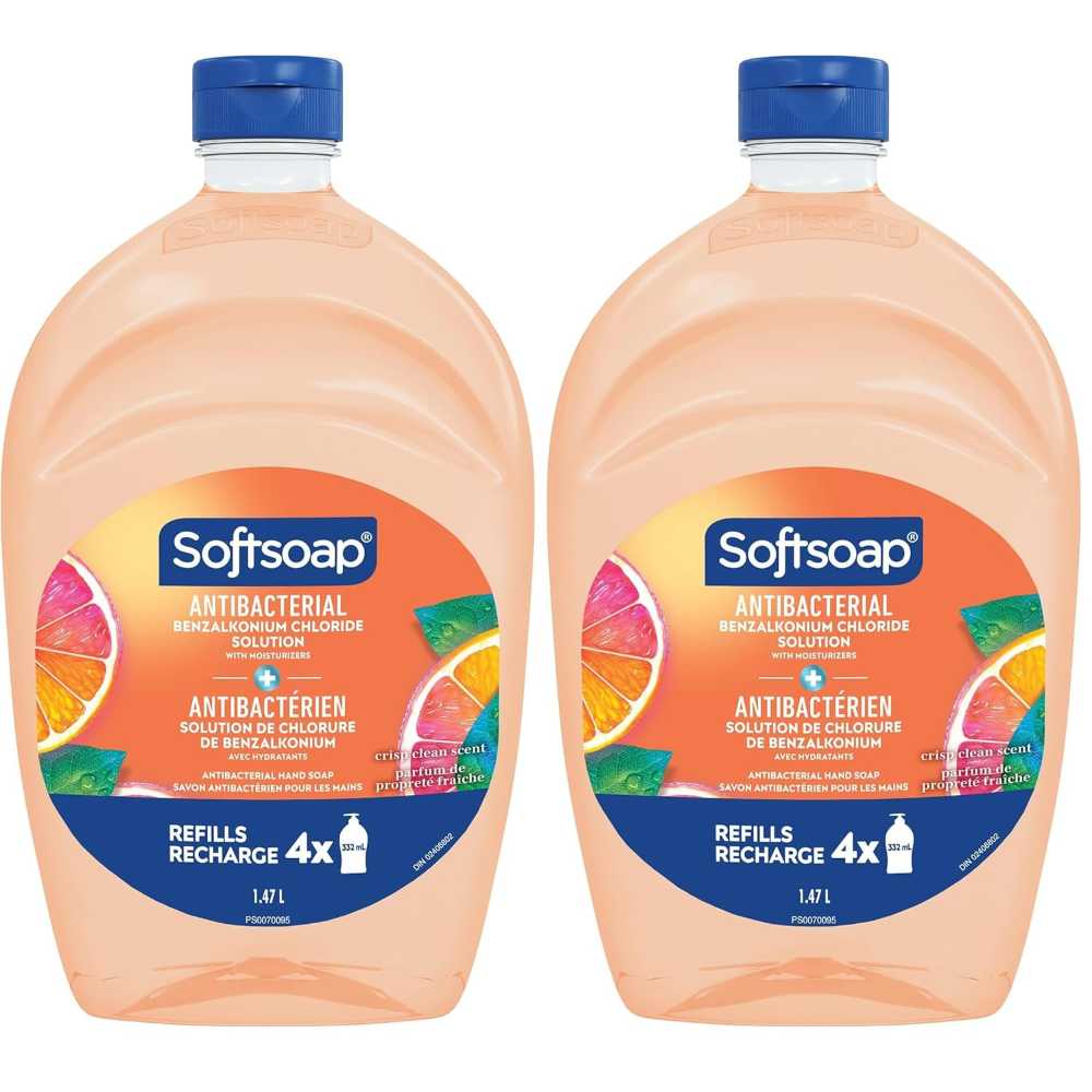 2-Pack Softsoap Antibacterial Hand Soap Refill, 50 oz. (Crisp Clean)