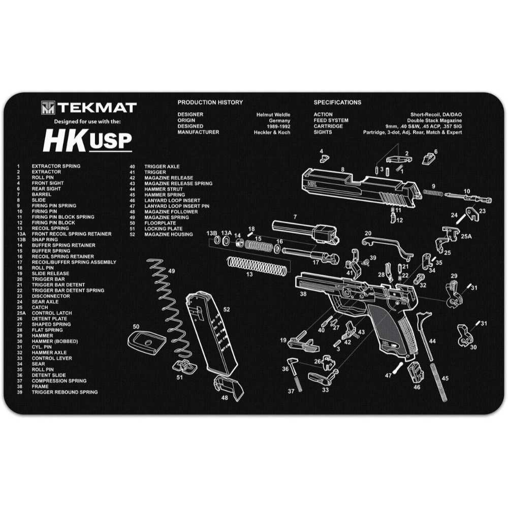 TekMat HK USP Gun Cleaning Mat