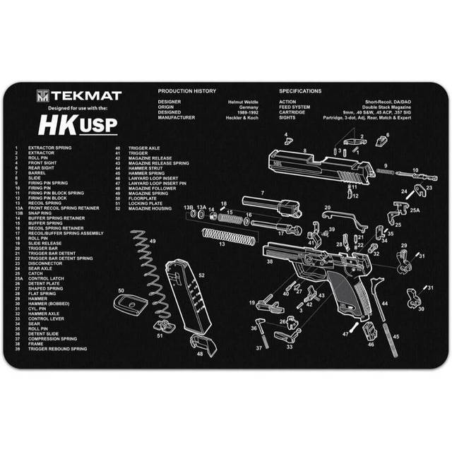 TekMat HK USP Gun Cleaning Mat