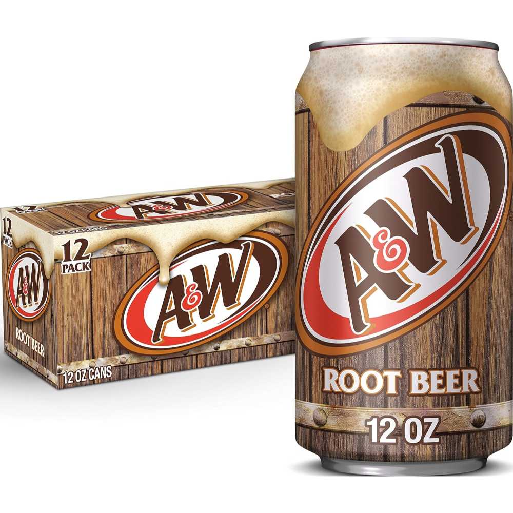 12-Pack A&W Root Beer Canned Soda, 12 oz.