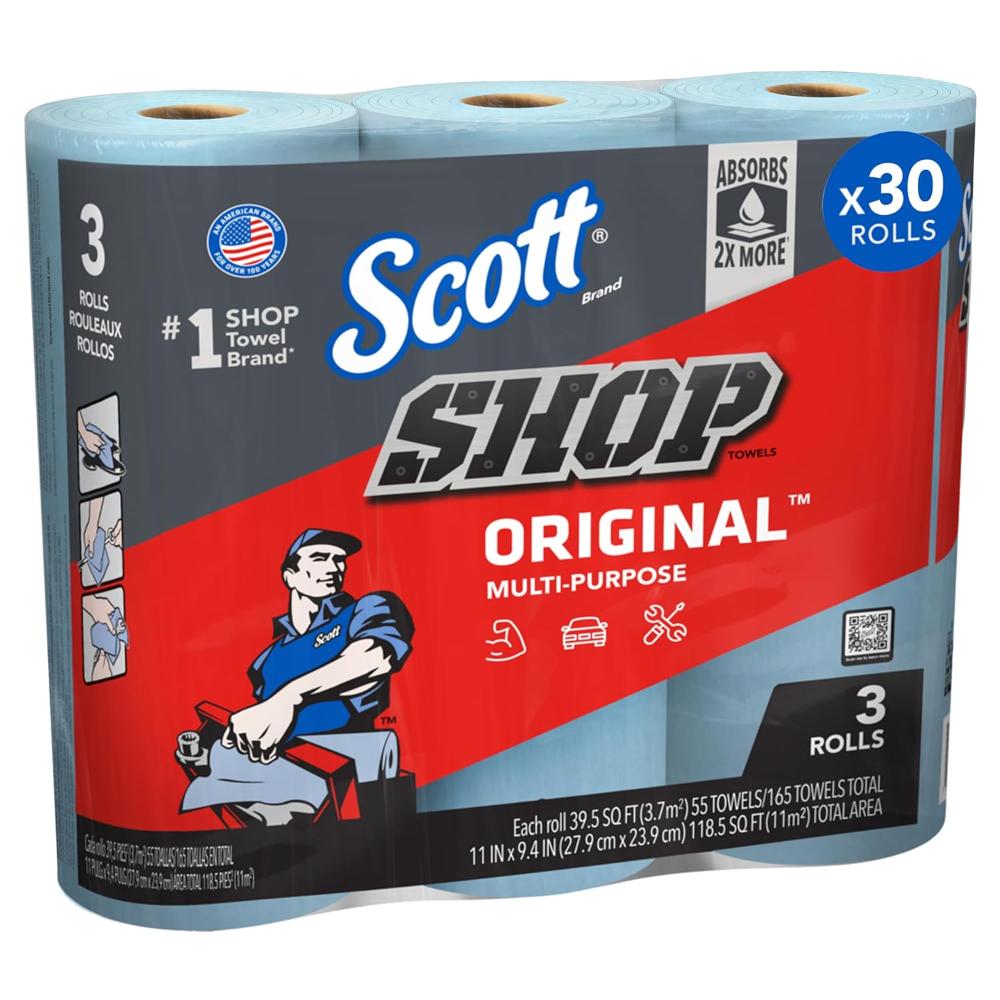 30-Rolls Scott Original Multipurpose Shop Towels