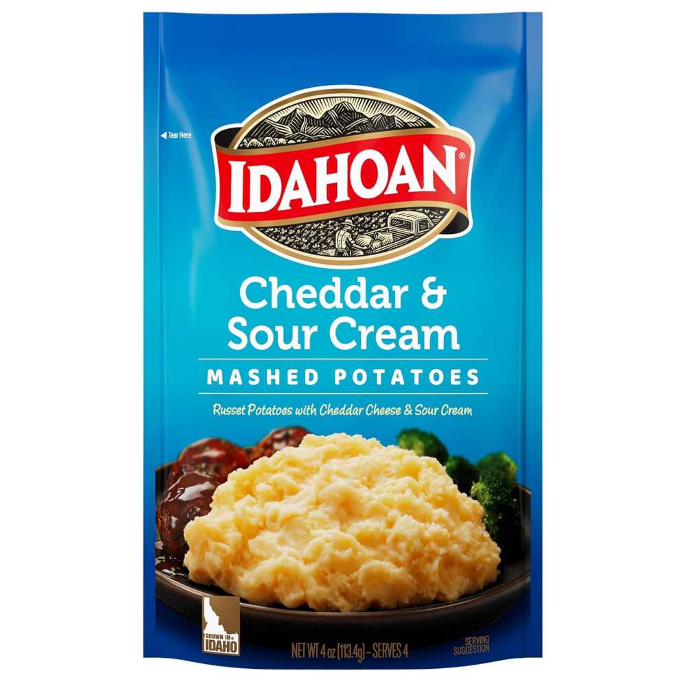 Idahoan Cheddar & Sour Cream Mashed Potatoes, 4 oz.