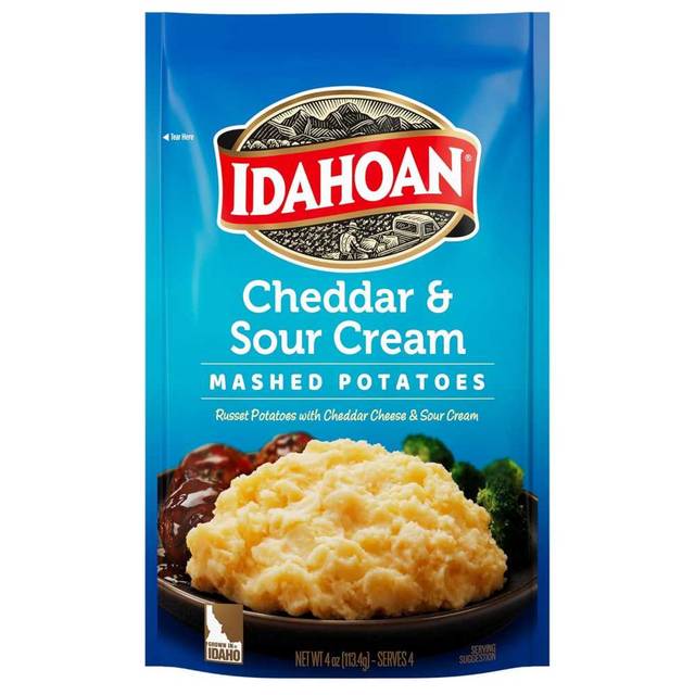 Idahoan Cheddar & Sour Cream Mashed Potatoes, 4 oz.