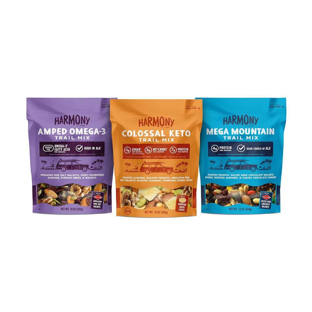 3-Pack Diamond of California Harmony Trail Mix (Variety Pack)