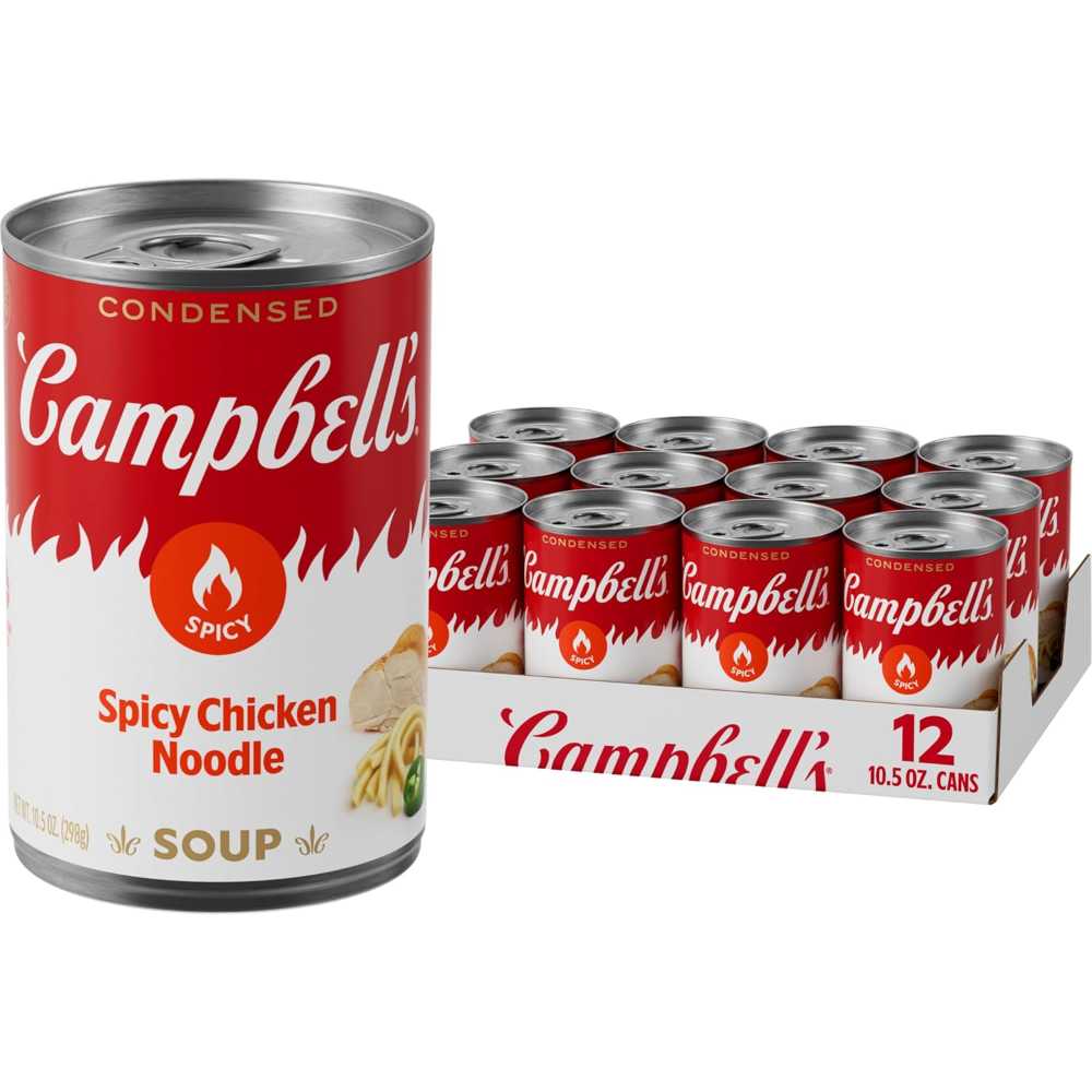 12-Pack Campbell's Condensed Spicy Chicken Noodle Soup, 10.5 oz.
