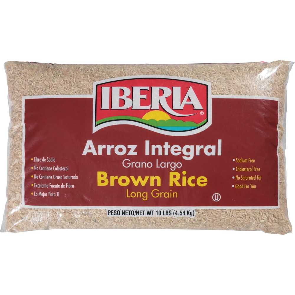 Iberia Long Grain Brown Rice, 10 lb.