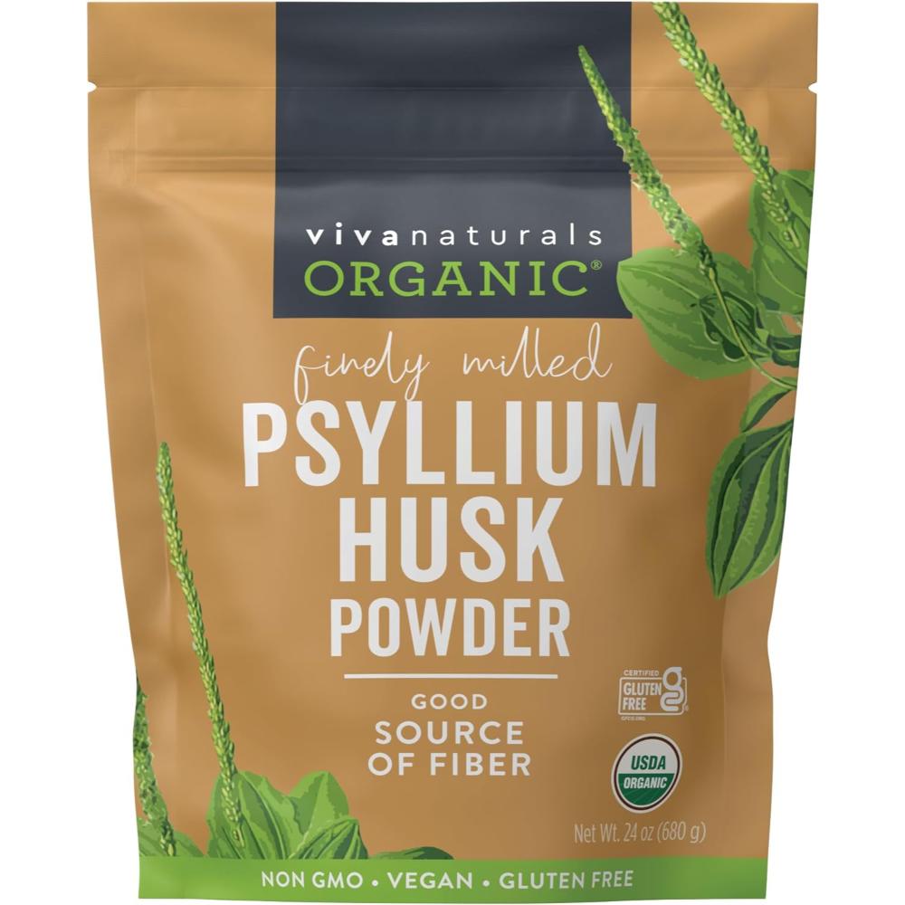 Viva Naturals Organic Psyllium Husk Powder, 24 oz.