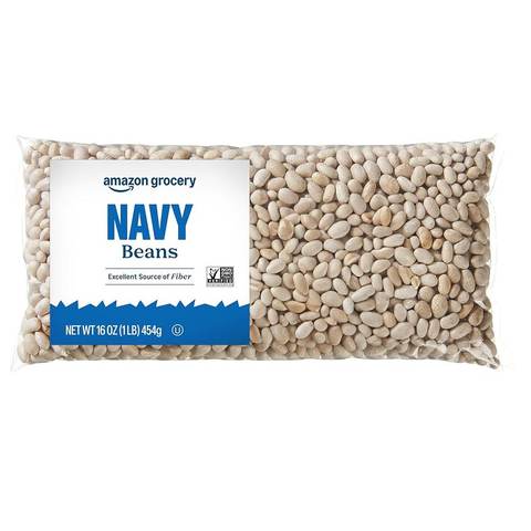 Amazon Grocery Navy Beans, 16 oz.