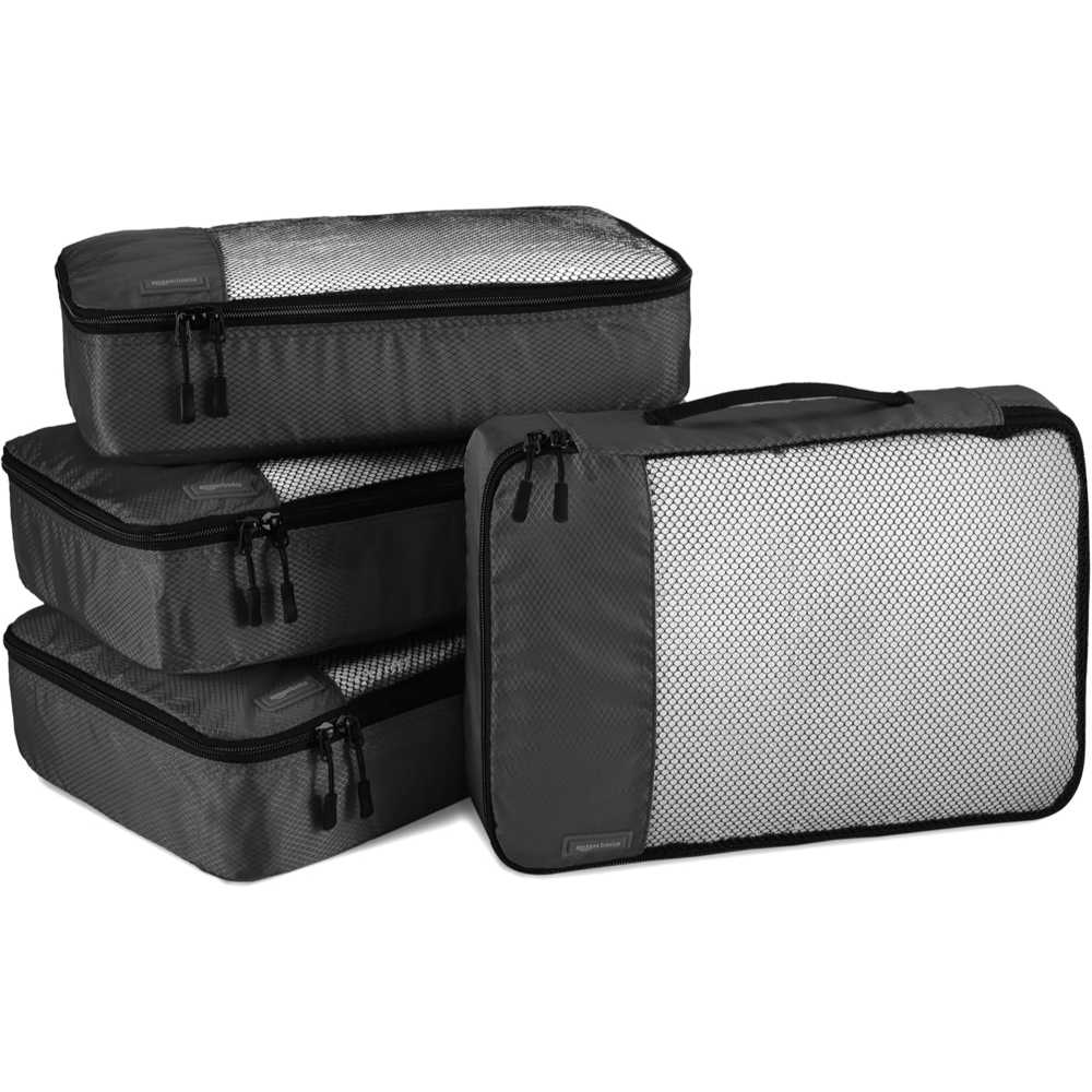 4-Pack Amazon Basics Lightweight Packing Organizers (Medium, 14” x 10” x 3”)