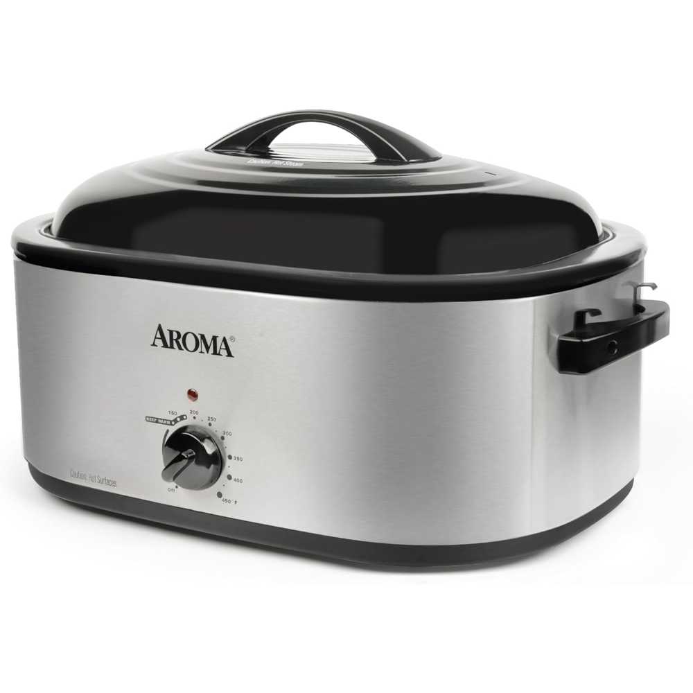 AROMA 22-Quart Roaster Oven w/ Self Basting Lid