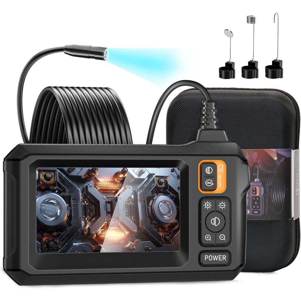 Prime Members: Goldeggs 16.5' Endoscope Camera w/ 4.3" LCD Screen
