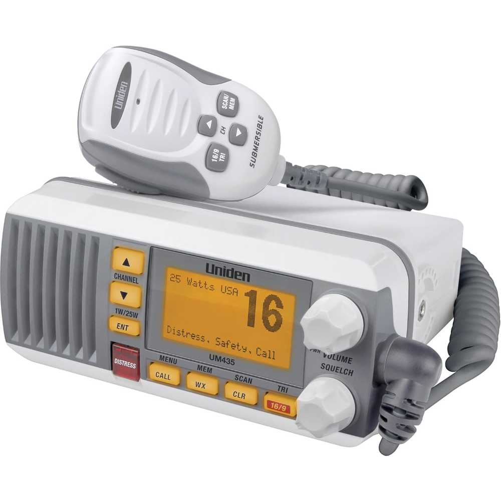 Uniden UM435 Advanced Fixed-Mount VHF Marine Radio