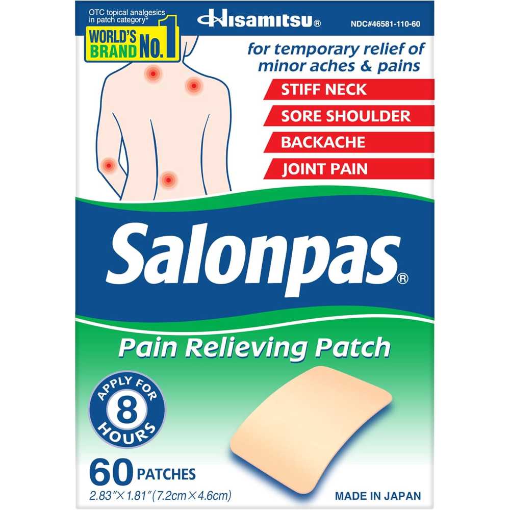 60-Pack Salonpas Small Pain Relieving Patches