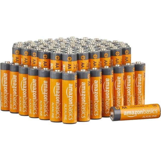 72-Pack Amazon Basics AA Alkaline Batteries