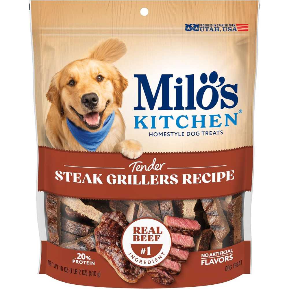 Milo's Kitchen Steak Grillers Dog Treats, 18 oz.