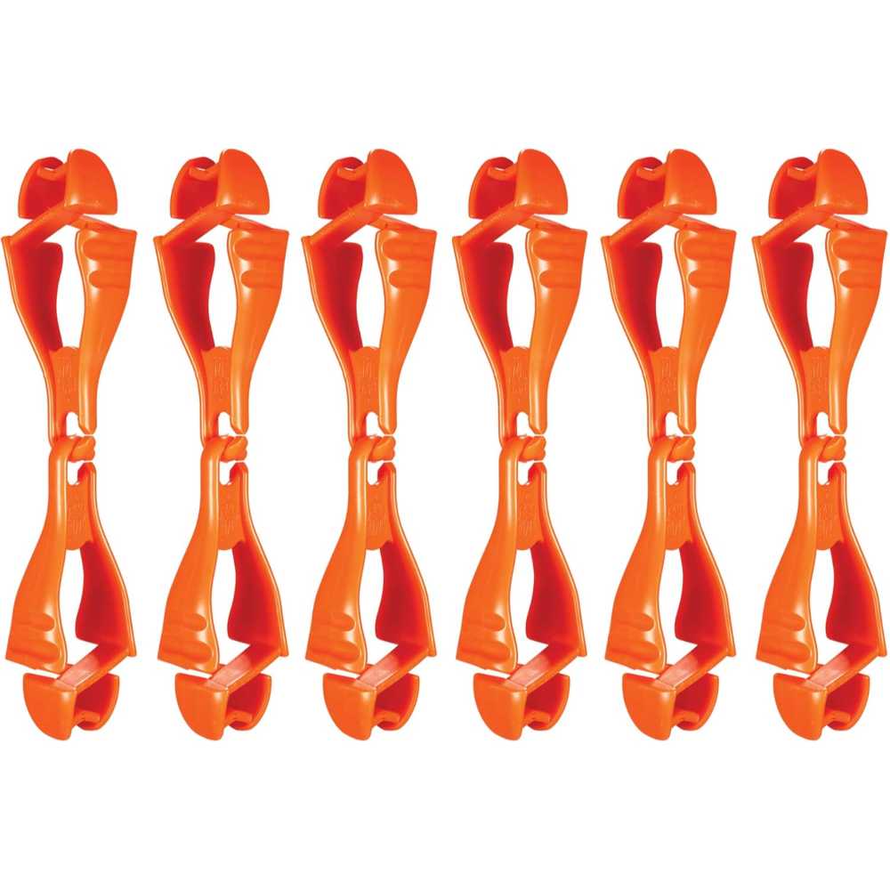 6-Pack Ergodyne Squids Glove Clip Holder w/ Dual Clips