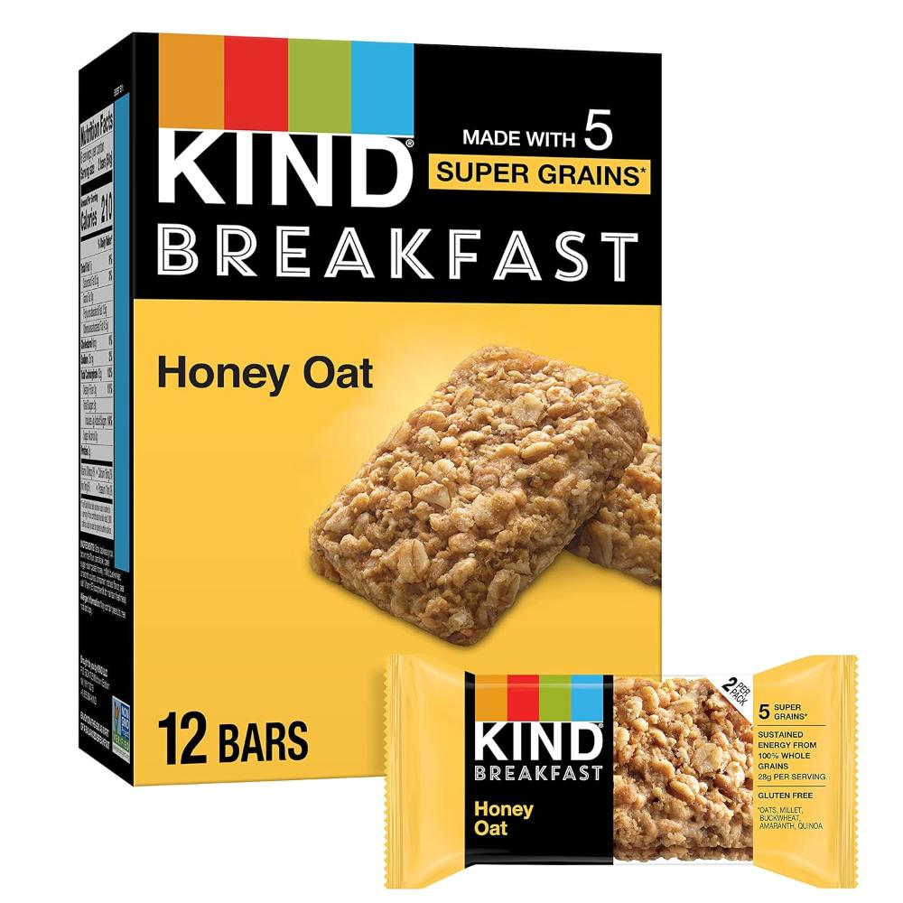 6-Pack (12 Bars) KIND Breakfast Protein Bars (Honey Oat)