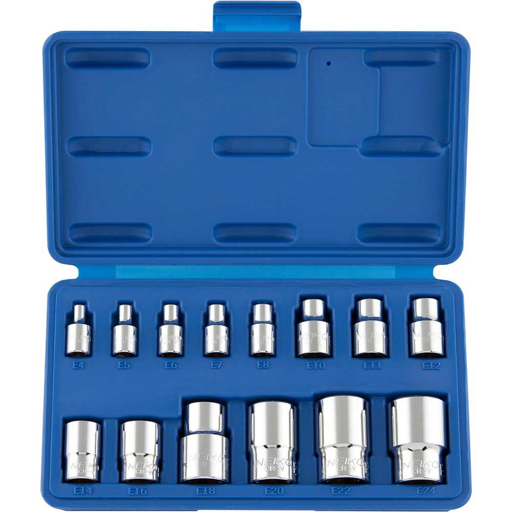 Neiko 14-Piece E-Torx Socket Set