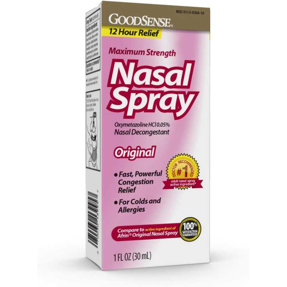 GoodSense Maximum Strength Nasal Spray, 1 oz.