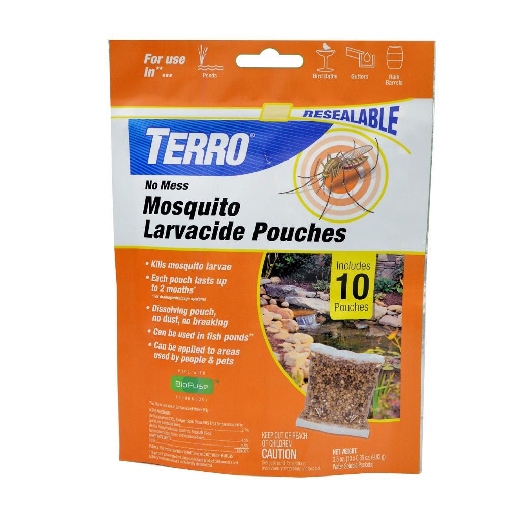10-Pack Terro No Mess Mosquito Larvacide Pouches