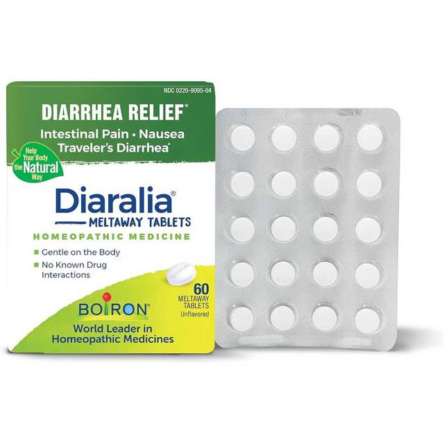 60-Pack Boiron Diaralia Homeopathic Diarrhea Relief Tablets