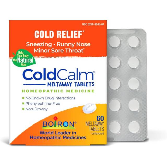Prime: 60-Pack Boiron ColdCalm Homeopathic Cold Relief Tablets