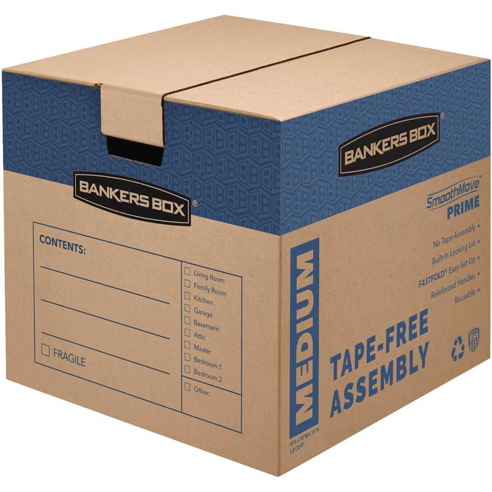 8-Pack Bankers Box Prime Moving/Storage Box (Medium)