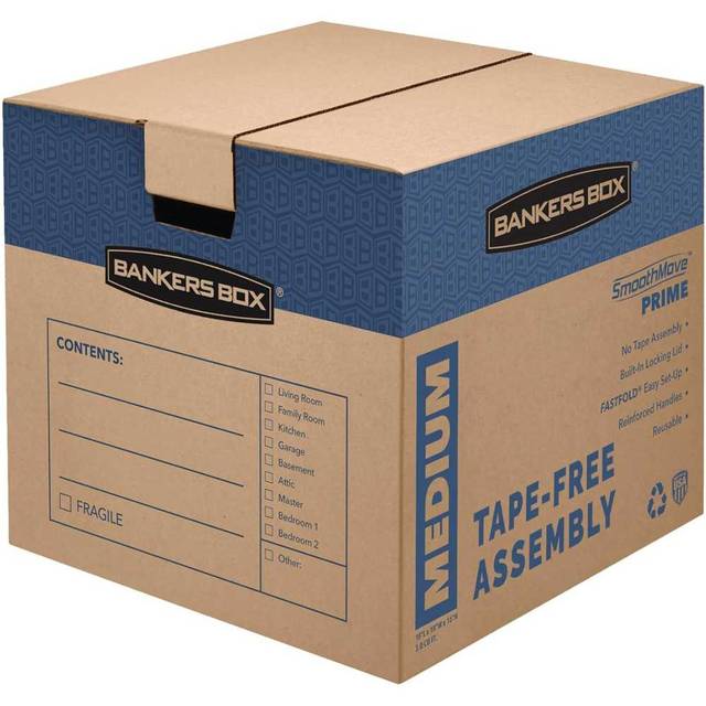 8-Pack Bankers Box Prime Moving/Storage Box (Medium)