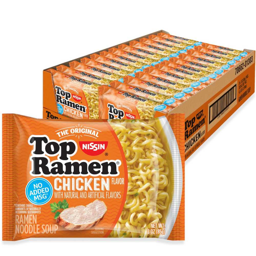 24-Pack Nissin Top Ramen (Chicken)