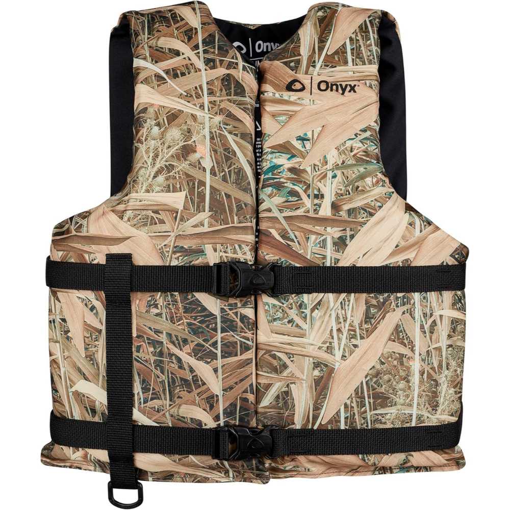 ONYX General Purpose Oversized Boating Life Jacket (Marsh Camo)