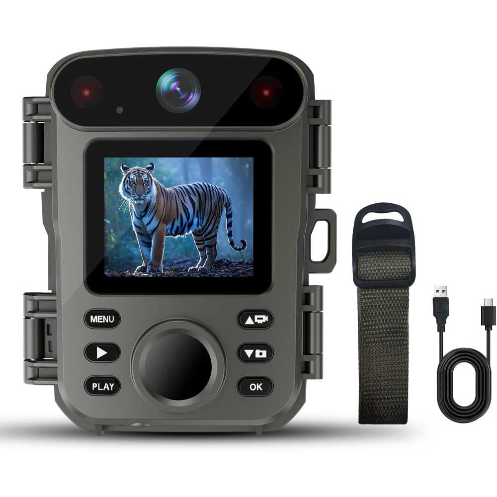 ArzzuNiu Mini 1080p Trail Cam w/ 2" Viewing Screen
